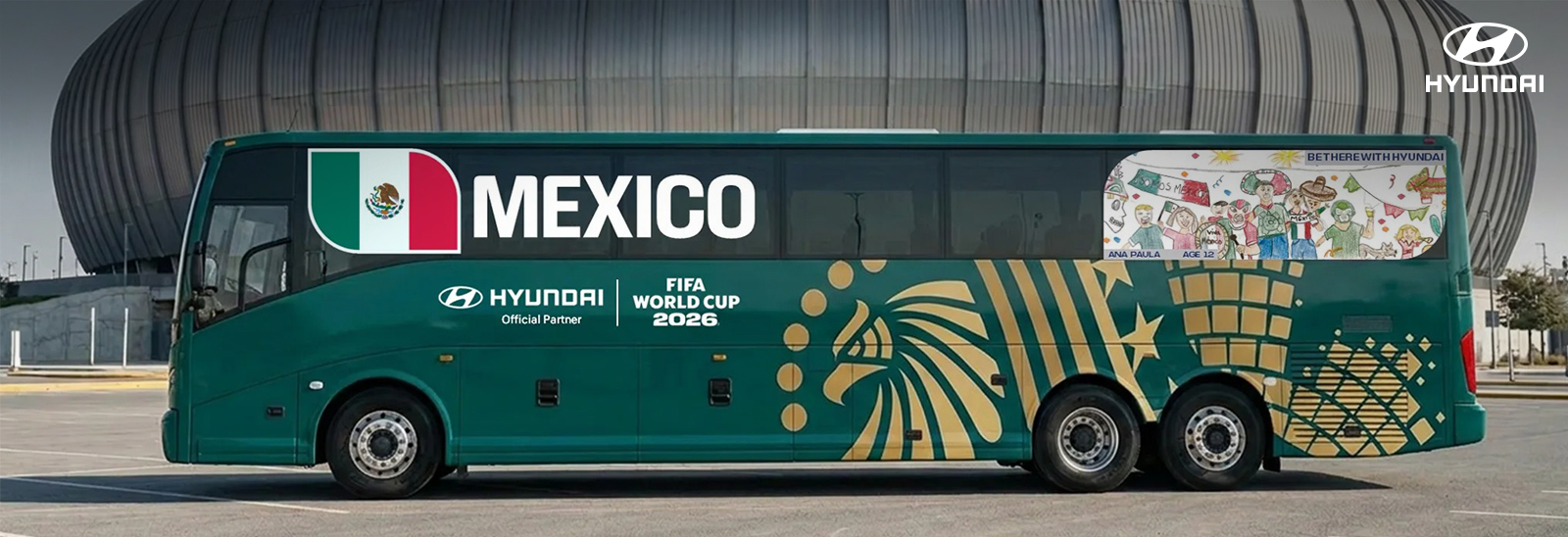 Hyundai presenta los diseños de los autobuses oficiales